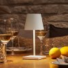 Sigor Nuindie mini LED dobíjacia stolná lampa, USB-C, biela, IP54, stmievateľná - 4547201