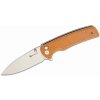 SENCUT Sachse Brown Micarta/Satin 9Cr18MoV S21007-3