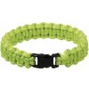 Mil-tec Survival paracord náramok 15mm zelená