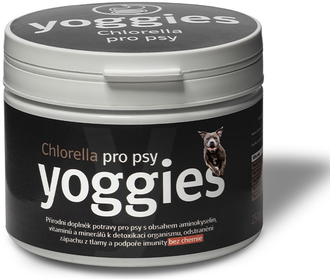 Yoggies Chlorella pre psov Sladkovodná riasa (zápach z papule aj prebiotikum) 100 g