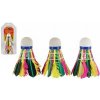 Míčky/Košíčky na badminton péřové 3ks v blistru 11x23x7cm