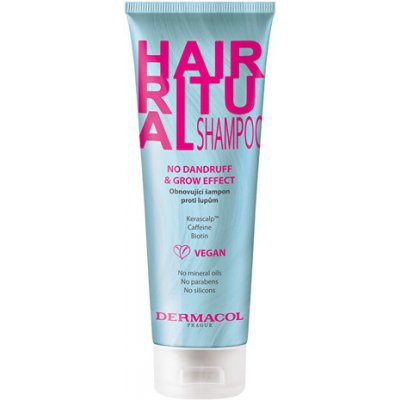 Dermacol Hair Ritual No Dandruff & Grow Effect Shampoo - Obnovujúci šampón proti lupinám 250 ml