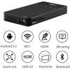 Mini projektor vreckový SMART Wifi s 4K rozlíšenie + LED + Android 9.0 až do uhlopriečky 120