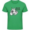 Akciové Gildan Soft-Style Tričko - Diazjn Bad-Dog - Irish Green - S - Pánske