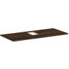 Hansgrohe Xelu Q Doska pod umývadlo 118x55 cm, výrez uprostred, tmavý orech 54122630-HG