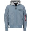 Alpha Industries pánska prechodná bunda MA-1 TT HOOD greyblue Farba: modrá, Veľkosť: M