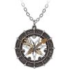 Alchemy Gothic Náhrdelník Astro-lunárny kompas P935
