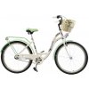 Lavida Dámsky Retro bicykel Mahbike 3-prevodový hliníkový rám Bielo zelená 26