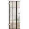 ERKADO Celosklenené dvere Graf 35 mliečne sklo s čiernymi vzormi - 80/197 cm
