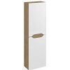 WAVE skrinka vysoká 40x140x20cm, ľavá/pravá, biela/dub cuneo