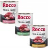 Miešané balenie na skúšku Rocco 6 x 800 g - Trio di Carne Mix: hovädzie/jahňacie/hydinové, hovädzie/kuracie/teľacie, hovädzie/kuracie/zverina
