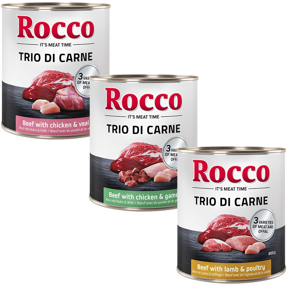 Rocco Classic Trio di Carne 6 x 0,8 kg