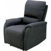 Polohovacie TV kreslo TV-5060 GREY2, sivá (tmavá) látka