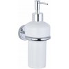 SAGITTARIUS Dávkovač mydla na stenu PALLA s držiakom, chróm-biela keramika