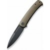 Vega CIVIVI C21025C-3 Caetus vreckový nôž 8,8 cm, Black Stonewash, zelená, Micarta