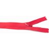 Nedeliteľný skrytý zips (3mm) rôzne farby - dĺžka 18 cm - 60 cm 25 cm Červená
