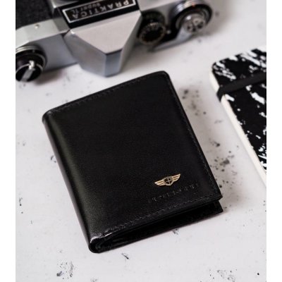 Peterson pánska kožená peňaženka zabezpečená technológiou RFID Kozár univerzálna čierna