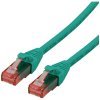 Roline 21.15.2533 RJ45 sieťové káble, prepojovacie káble CAT 6 U/UTP 3.00 m zelená netienený, bez halogénov, samozhášavý 1 ks; 21.15.2533