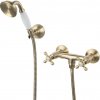 F-Design Lacrima, nástenná sprchová batéria s ručnou sprchovou sadou, retro bronzová, FD1-LRA-77-66