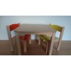 Simba Hajdalánek detský stolík se stoličkami Luca zelená červená