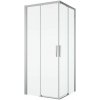 RONAL DIVERA D22SE2B 90 x 90cm sprchový kút štvorcový s rohovým vstupom, profil aluchróm, sklo Durlux, D22SE2B0905022