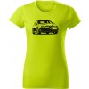 T-ričko Alfa Romeo 156 predfacelift dámske tričko Farba trička: Limetková, Farba potlače: Čierna, Veľkosť: M