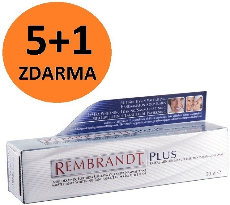 Rembrandt Plus zubná pasta bieliaci 5 50 ml od 37,05 € - Heureka.sk