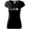 Evolution of man (supersport) - Dámske tričko Pure - 2XL ( Čierna )