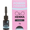 OKO Power Powder Henna – prášková henna na obočie 5 g Barva: Black