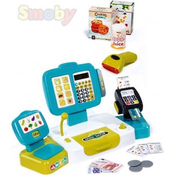 Smoby 350105 Elektronická pokladňa s čítačkou kódov kariet a s váhou