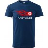 Tričko s potlačou Yamaha flames