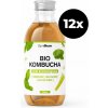 BIO Kombucha - GymBeam mäta & citrónová tráva 12 x 330 ml