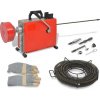 vidaXL Špirálový čistič odtokov 250 W 15mx16mm 4,5mx9,5mm