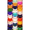 Textilomanie plážová osuška meow 100 x 180 cm farebná