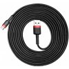 Baseus Cafule kábel USB / USB-C QC 3.0 2A 3m, čierny/červený CATKLF-U91
