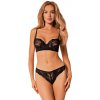 Obsessive Serena Love 2-dielna súprava Farba: Čierna, Veľkosť: XL/2XL
