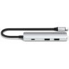 Satechi 4v1 USB-C Slim Multiport adaptér 4K - Stříbrný (ST-P4SS)