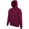 Fruit of the Loom Mikina Classic Hooded Sweat s kapucí COT-16220837005 2XL Burgundová