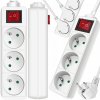 Predlžovací Kábel do zásuvky LTC 3 m 3 ks zásuviek, biely