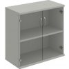 Policová skriňa Strong, 80x76,8x40 cm, sivá - 1 kus - 1 KS - nie - 1 - 60 mesiacov - rovná - uzatvorená - Hobis - 2x sklenené - sivá - 80 cm - Strong - 40 cm - 76.8 cm - 34.4 kilogramu HOBIS