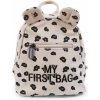 Childhome Detský batoh My First Bag Canvas Leopard