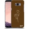 Picasee silikónový prehľadný obal pre Samsung Galaxy S8 G950F - Brown flowers