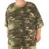 Zľava -40% na veľkosť 5XL - Maskáčové nadrozmerné tričko Gold Champion (Akcia -40% na veľkosť 5XL - Nadmerné veľkosti 4XL až 8XL)