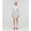 ŠATY KARL LAGERFELD HOODED SWEATDRESS GREY MELANGE