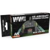 Sada lacquerových farieb AK Interactive Real Colors - WWII US Aircraft Interior