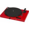 Pro-Ject JukeBox E + OM5e red: Gramofon s phono předzesilovačem, Bluetooth přijímačem a integrovaným zesilovačem