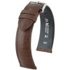 Kožený remienok Hirsch Camelgrain L 01009015-2, hnedý, teľatina, dĺžka L, Quick Release 22 mm