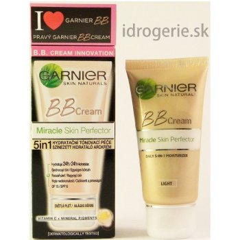 Garnier Miracle Skin Protector BB krém 5v1 hydratačná tónovacia starostlivosť pre svetlú pleť 50 ml