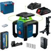 Bosch Akumulátorový rotačný laser GRL 18V-4-34 CVG, L-Boxx, 1x aku ProCORE + alkalické batérie + nástenný držiak 0601061H02