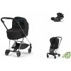 Cybex Platinum CYBEX Mios Conscious Collection Travel Set + Cloud T i-Size onyx black 2023 chrome with black details